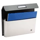 SILMEC 41­515.84 szórólaptartó / reklámanyag tartó (fekete-inox)