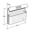 SILMEC 41­515.84 szórólaptartó / reklámanyag tartó (fekete-inox)