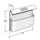   SILMEC 41­515.9001 szórólaptartó / reklámanyag tartó (fehér-inox)