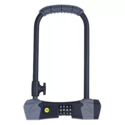 YALE YCUL2/13/230/1 Számzáras kerékpár U lakat + tartó