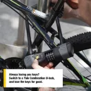 YALE YCUL2/13/230/1 Számzáras kerékpár U lakat + tartó