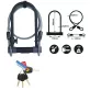   YALE YUL2C/13/230/1 Kerékpár U lakat + tartó + hurokkábel