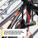 YALE YUL2C/13/230/1 Kerékpár U lakat + tartó + hurokkábel