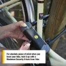 YALE YUL3/14/230/1 Kerékpár U lakat + tartó