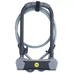   YALE YUL3C/14/230/1 Kerékpár U lakat + tartó + hurokkábel