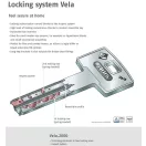 ABUS Vela 2000 MX moduláris prémium biztonsági zárbetét 80/90