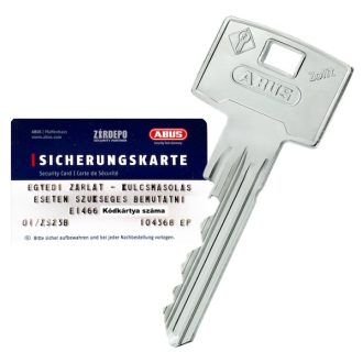   Kulcsmásolás kódkártya alapján ABUS Zolit 1000 zárbetéthez