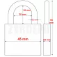 ABUS 57/45 Touch - Ujjlenyomatos lakat
