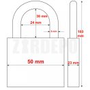 ABUS 57/50 Touch - Ujjlenyomatos lakat
