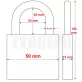 ABUS 57/50 Touch - Ujjlenyomatos lakat