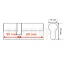 ABUS BRAVUS 3500 MX MAGNET Prémium biztonsági zárbetét 55/60