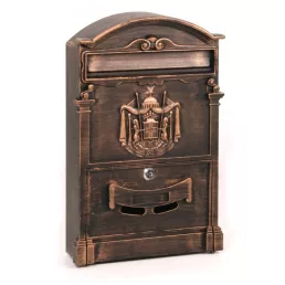 Arthur címeres postaláda XL (antik vörösréz)