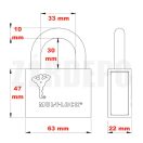 MUL-T-Lock MTL™600 (Interactive®+) lakat C-10 (kivehető kengyeles) azonos zárlatú zárrendszerben