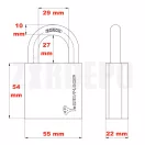 MUL-T-LOCK 7x7 Break Secure lakat G-55 azonos zárlatú zárrendszerben
