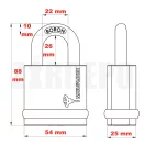 MUL-T-Lock MTL™600 (Interactive®+) lakat NE10G azonos zárlatú zárrendszerben