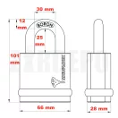 MUL-T-Lock MTL™600 (Interactive®+) NE12L Prémium biztonsági lakat