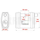 MUL-T-Lock MTL™600 (Interactive®+) lakat SBNE10 azonos zárlatú zárrendszerben