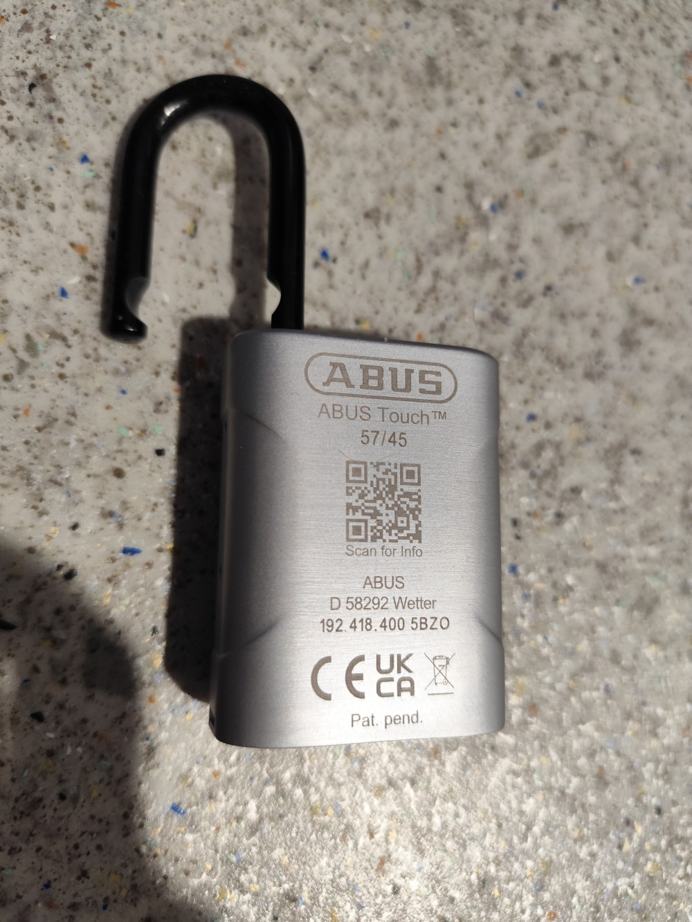 ABUS 57/45 Touch - Ujjlenyomatos lakat ABUS 57/45 Touch - Ujjlenyomatos lakat