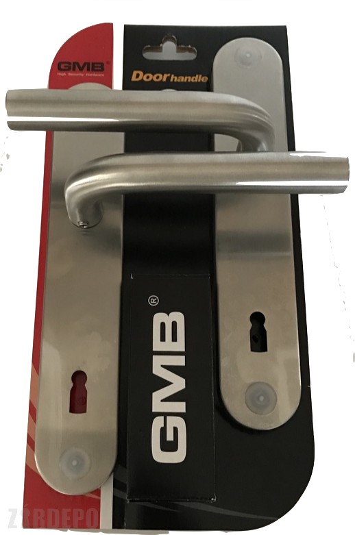GMB Lorca kulcslyukas ajtókilincs garnitúra (90 mm, INOX)